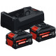 BOSCH Expert 2x EXBA 18V-55 + GAL 12V/18V-80 Set de base 1600A0373P