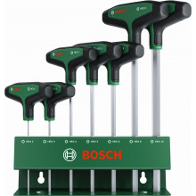 BOSCH Set de 7 tournevis hexagonaux avec poignée en T 1600A039J1