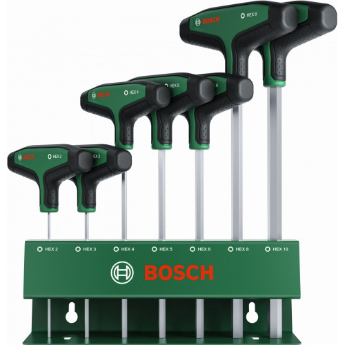 BOSCH Set de 7 tournevis hexagonaux avec poignée en T 1600A039J1 BOSCH Set de 7 tournevis hexagonaux avec poignée en T 1600A039J1
