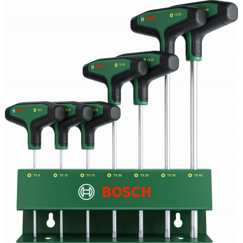 BOSCH Jeu de 7 tournevis Torx avec poignée en T 1600A039J2 BOSCH Jeu de 7 tournevis Torx avec poignée en T 1600A039J2