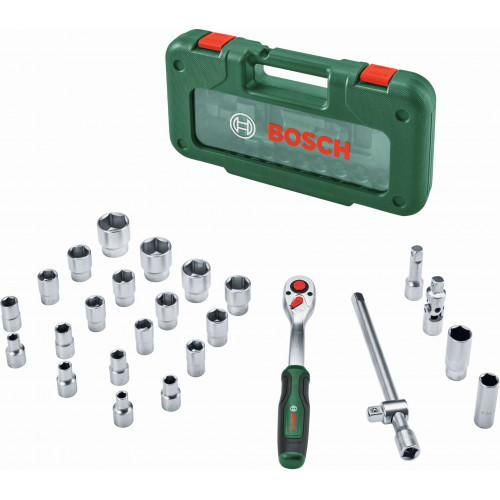 BOSCH Coffret de cliquet 1/2” – 26 pieces 1600A039J7 BOSCH Coffret de cliquet 1/2” – 26 pieces 1600A039J7