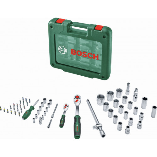BOSCH Coffret de cliquets 60 pieces 1/4” + 1/2” 1600A039J8