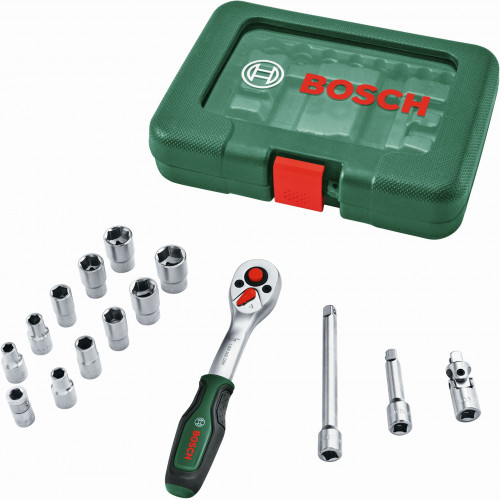 BOSCH Coffret a cliquet 15 pieces 1/4” 1600A03EG1