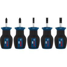 Bosch PRO Jeu de tournevis courts PH/SL, 5 pcs 1600A03HU6