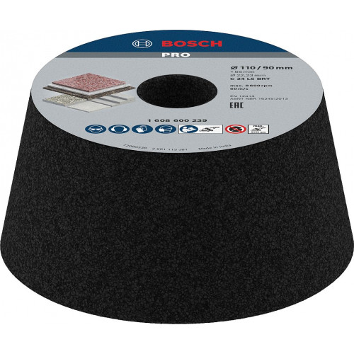 BOSCH Meule boisseau conique PRO Metal, 90 x 110 x 55 mm, G24 1608600239