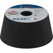 BOSCH Meule boisseau conique PRO Metal, 90 x 110 x 55 mm, G30 1608600240