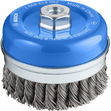 BOSCH Brosse boisseau PRO Metal heavy, 100 x 0,8 mm, a filetage 1608614002
