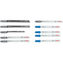 BOSCH Kit de lames de scie sauteuse Wood and Metal, 10 pieces 2607012071