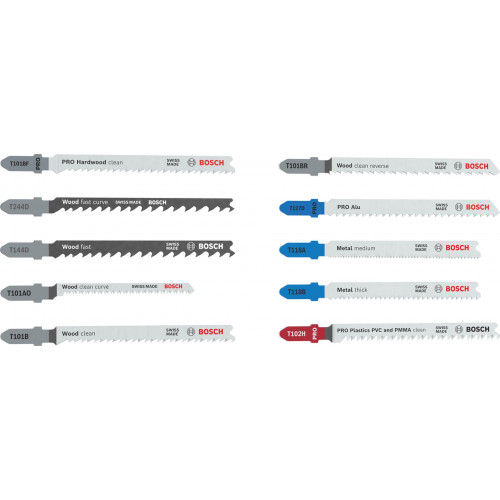 BOSCH Coffret de lames de scie sauteuse Multi Material 10 pieces 2607012073 BOSCH Coffret de lames de scie sauteuse Multi Material 10 pieces 2607012073