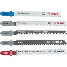 BOSCH Coffret de lames de scie sauteuse Multi Material 5 pieces 2607012075