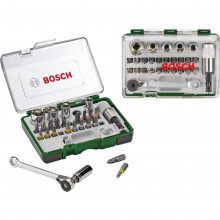 BOSCH Kit 27 pieces, assortiment d'embouts de vissage avec cliquet 2607017160