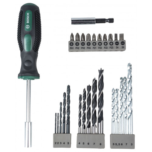 BOSCH Assortiment de forets et d'embouts de vissage, 27 pieces 2607017201 BOSCH Assortiment de forets et d'embouts de vissage, 27 pieces 2607017201