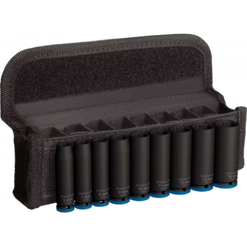 BOSCH PRO Impact Socket Set, 1/4", Profond, 9 pces 2608003035 BOSCH PRO Impact Socket Set, 1/4", Profond, 9 pces 2608003035