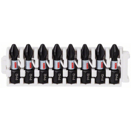 BOSCH Embout PRO Phillips Impact, PH2, 25 mm, 8 pieces 2608522324