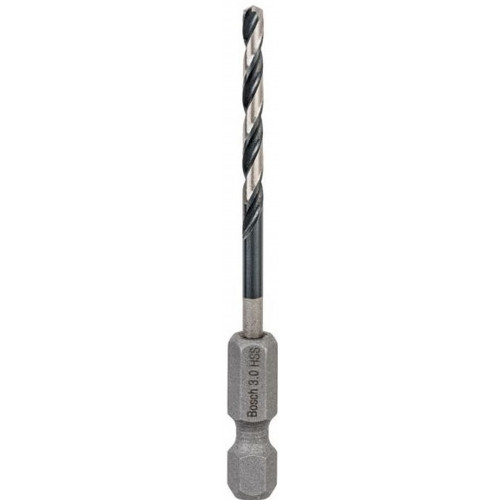 BOSCH Foret hélicoidal HSS a queue six pans 3,0 mm