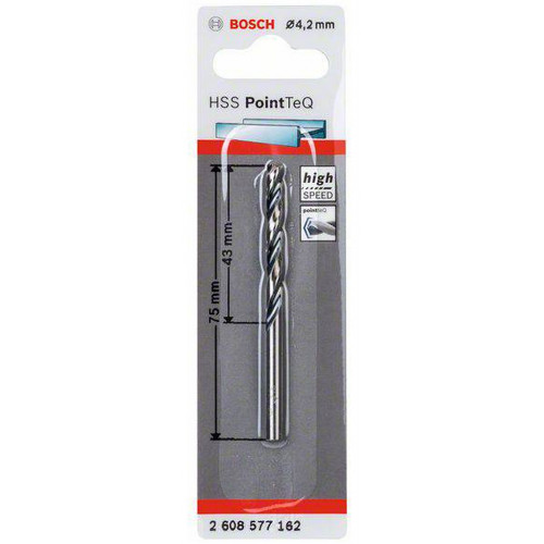 BOSCH Foret hélicoidal HSS PointTeQ 4,2 mm 2608577162