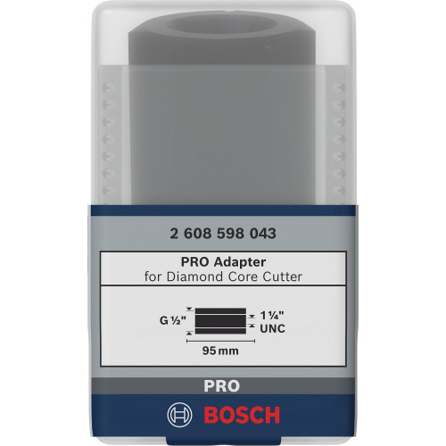 BOSCH Adaptateurs pour couronnes de forage diamantées 1 1/4" UNC, G 1/2" 2608598043