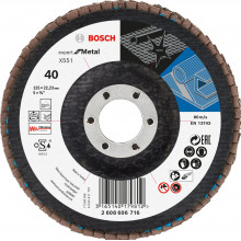 BOSCH Expert for Metal Plateau a lamelles X551, 125x22,23mm, 40, 2608606716