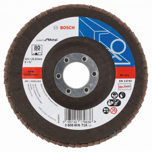 BOSCH Expert for Metal Plateau a lamelles X551,125x22,23mm, 80, 2608606718 BOSCH Expert for Metal Plateau a lamelles X551,125x22,23mm, 80, 2608606718