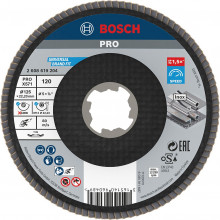 BOSCH Plateau a lamelles PRO X571, bombé, 125 mm, G120, X-Lock 2608619204