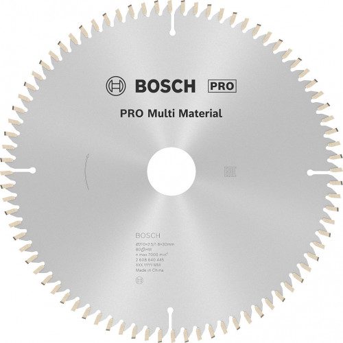 BOSCH Lame de scie circulaire PRO Multi Material, 210 x 30 x 2,5 mm; 80 2608640445