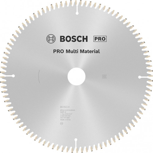 BOSCH Lame de scie circulaire PRO Multi Material, 254 × 3,2 × 30 mm, T96 2608640451