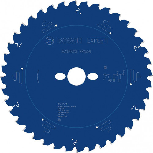 BOSCH Lame de scie circulaire Expert for Wood 250 x 30 x 2,4 mm, 40 2608644080