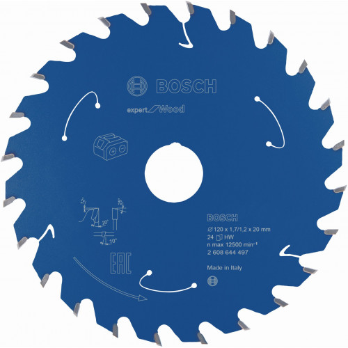 BOSCH Lame de scie circulaire Expert for Wood 120x20x1,7/1,2x24T 2608644497