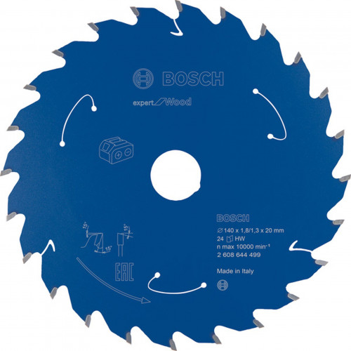 BOSCH Lame de scie circulaire Expert for Wood 140 x 1,8/1,3 x 20 T24 2608644499