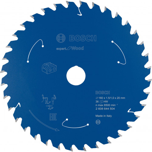 BOSCH Lame de scie circulaire Expert for Wood 160 x 1,5/1 x 20 T36 2608644504