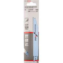BOSCH Lame de scie sabre S 123 XF Progressor for Metal 5 pcs 2608654402