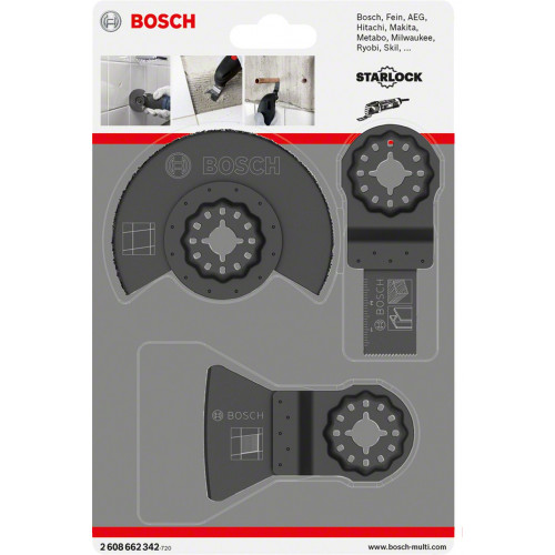 BOSCH Set de 3 pieces pour le carrelage 2608662342