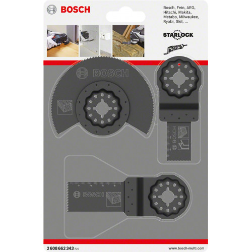 BOSCH Assortiment de 3 pieces pour Bois 2608662343