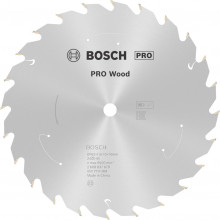 BOSCH Lame de scie circulaire sans fil PRO Wood cordless 165 x 1,5/1 x 10 T24 2608837679