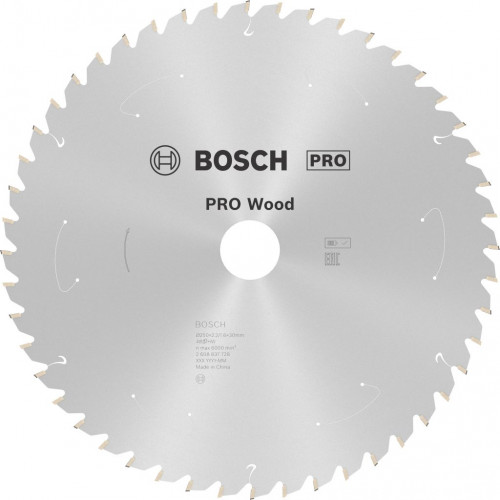 BOSCH Lame de scie circulaire Standard for Wood 250 x 2,2/1,6 x 30 T48 2608837728