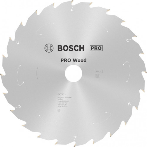 BOSCH Lame de scie circulaire Standard for Wood 254 x 2,2/1,6 x 30 T24 2608837733