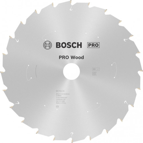 BOSCH Lame de scie circulaire Standard for Wood 254X2.2/1.6X30X24T 2608842237