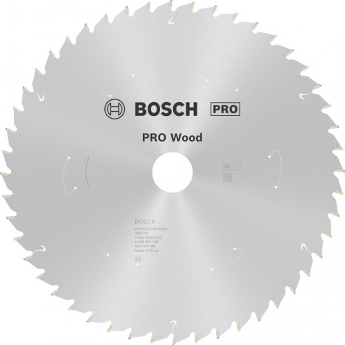 BOSCH Lame de scie circulaire Standard for Wood 254X2.2/1.6X30X48T 2608842239