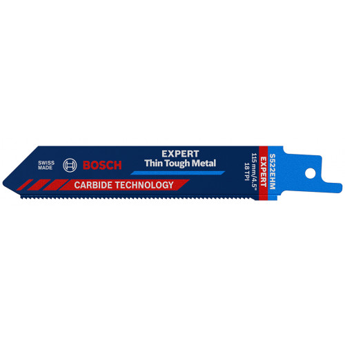 BOSCH Lame de scie sabre EXPERT 'Thin Tough Metal' S 522 EHM, 1 pce 2608900359