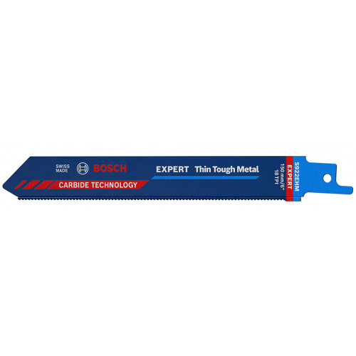 BOSCH Lame de scie sabre EXPERT 'Thin Tough Metal' S 922 EHM, 10 pces 2608900362