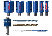 BOSCH Coffret de 10 scies trépans EXPERT Construction Material, 2608900490