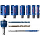 BOSCH Coffret de 10 scies trépans EXPERT Construction Material, 2608900490