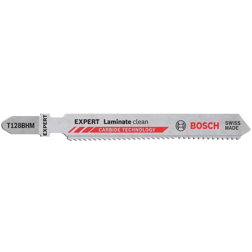 BOSCH Lame de scie sauteuse EXPERT ‘Laminate Clean’ T128 BHM 3 pces 2608900542