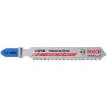 BOSCH Lame de scie sauteuse EXPERT 'Stainless Steel' T 118 AHM, 3 pces 2608900561