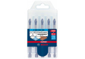 BOSCH Coffret de forets pour tuiles EXPERT HEX-9 HardCeramic 6 mm, 5 pieces 2608900599