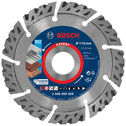 BOSCH Disque a tronçonner diamanté EXPERT MultiMaterial 115x2,2x12 mm 2608900659