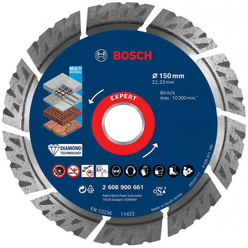 BOSCH Disque a tronçonner diamanté EXPERT MultiMaterial 150x2,4x12mm 2608900661