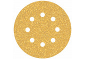 BOSCH Feuille abrasive EXPERT C470 a 8 trous, 125 mm, G 40, 5 pieces 2608900803