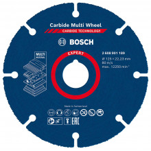 BOSCH Disque a tronçonner EXPERT Carbide Multi Wheel 125 mm, 22,23 mm 2608901189