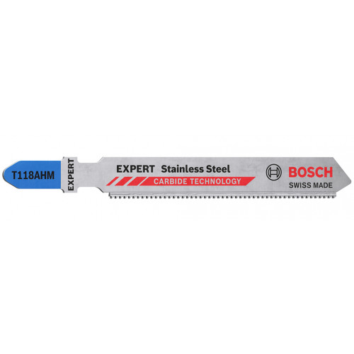 BOSCH Lame de scie sauteuse EXPERT 'Stainless Steel' T 118 AHM, 2 pieces 2608901709